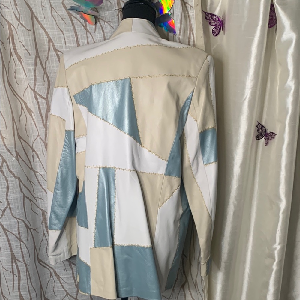 Patchwork leather Women's Jacket - image 3